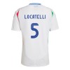 Camisola Itália Manuel Locatelli 5 Homen Equipamento 2ª Euro 2024